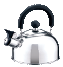 PAVA SILBADORA DE ACERO INOX. 1,5LTS (MANGO BAQUELITA NEGRO)