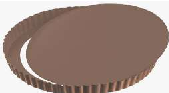 MOLDE TARTERA DESMONTABLE C/DOBLE CAPA ANTIADHERENTE 25 CM