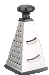 RALLADOR PIRÁMIDE AC. INOX BASE ANTIDESLIZANTE 4 CARAS (altura 23.5cm)