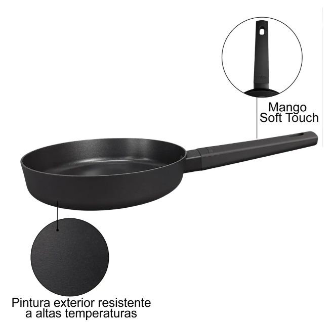 SARTÉN DE ALUMINIO C/ANTIADHERENTE 28CM - foto 4