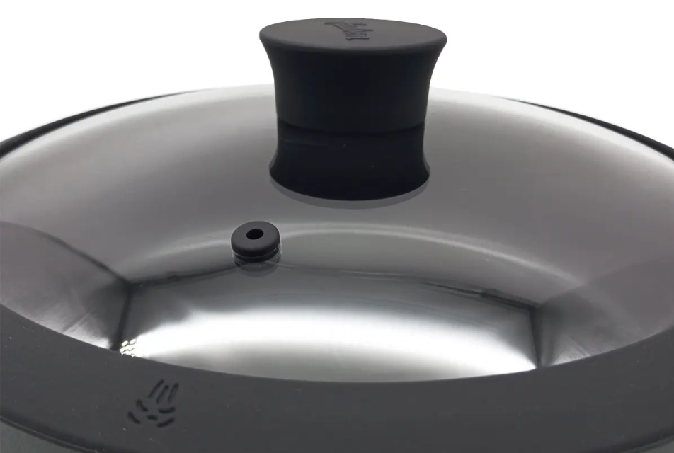 SARTÉN DE ALUMINIO PROFUNDA DE 24 CM NEGRA - foto 4