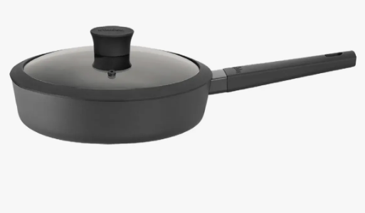 SARTÉN DE ALUMINIO PROFUNDA DE 24 CM NEGRA