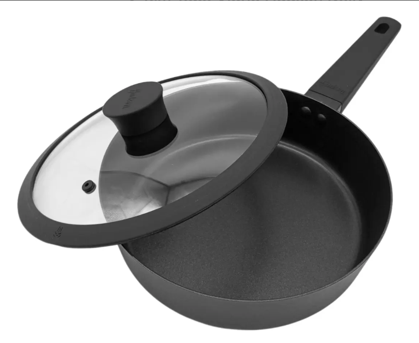 SARTÉN DE ALUMINIO PROFUNDA DE 24 CM NEGRA - foto 3