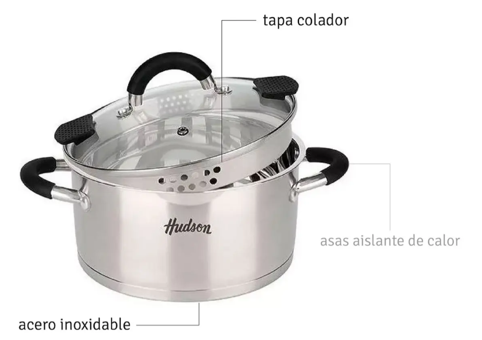 CACEROLA ACERO INOXIDABLE CON ANTIADHERENTE 26 CM - foto 3
