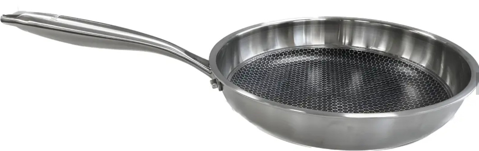 SARTÉN DE ACERO INOXIDABLE CON ANTIADHERENTE 26CM SIN TAPA