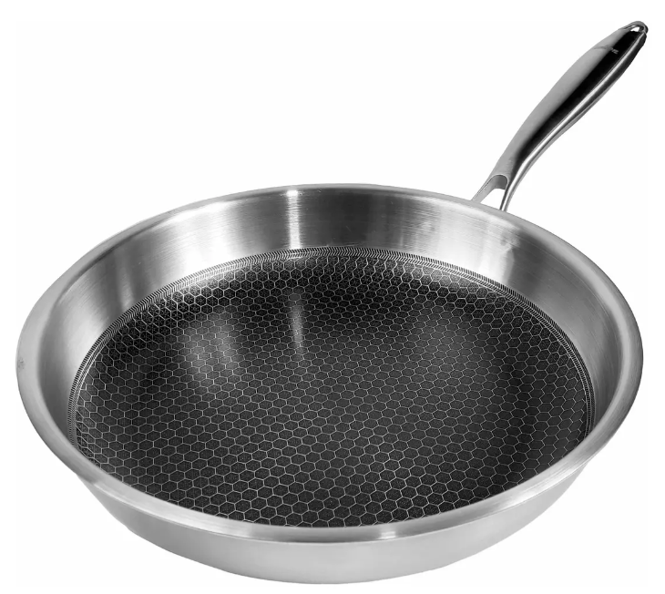 SARTÉN DE ACERO INOXIDABLE CON ANTIADHERENTE 26CM SIN TAPA - foto 3