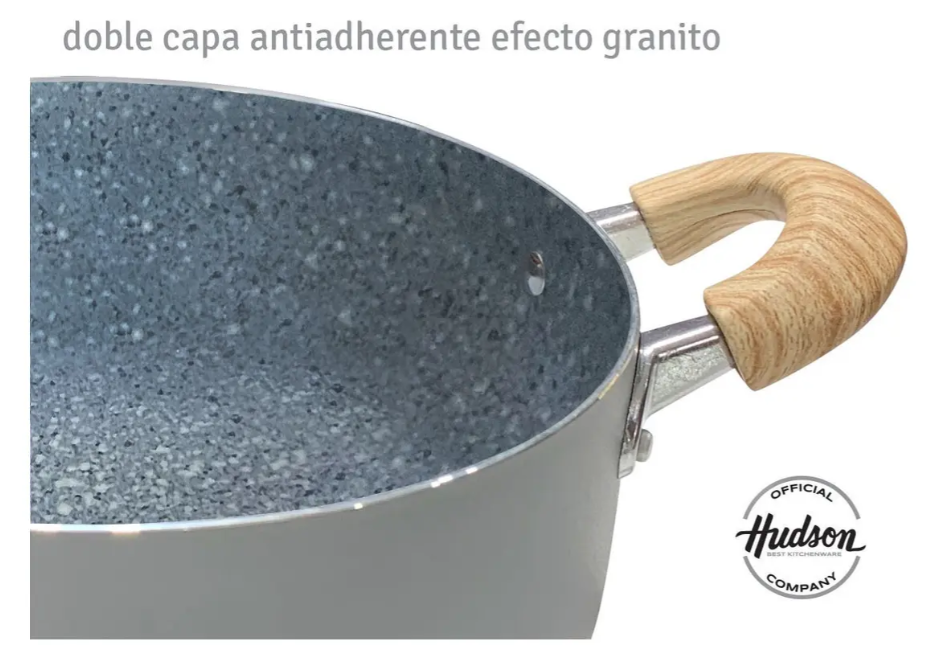 CACEROLA DE ALUMINIO C/ANTIADHERENTE GRANITO DE 20CM - foto 5