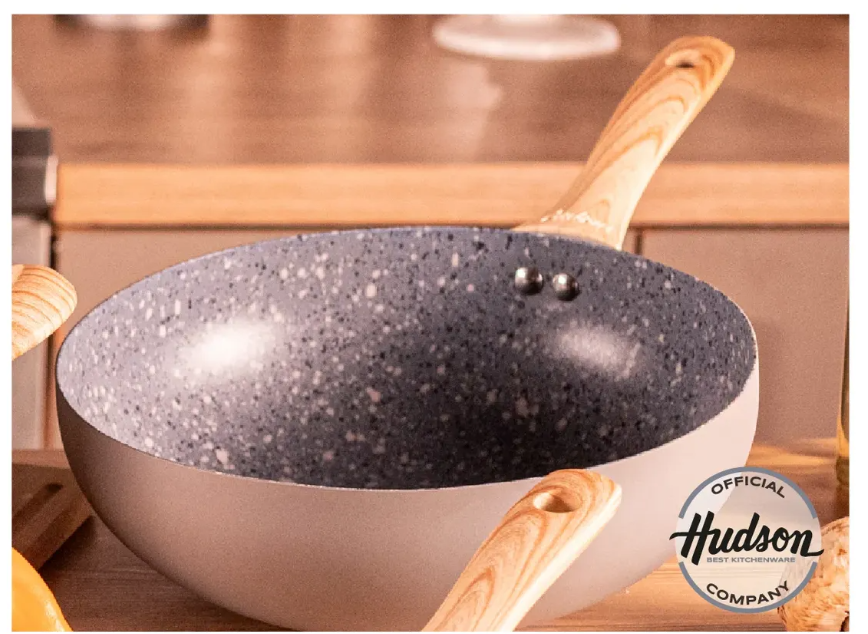 WOK DE ALUMINIO C/ANTIADHERENTE GRANITO DE 28CM - foto 5