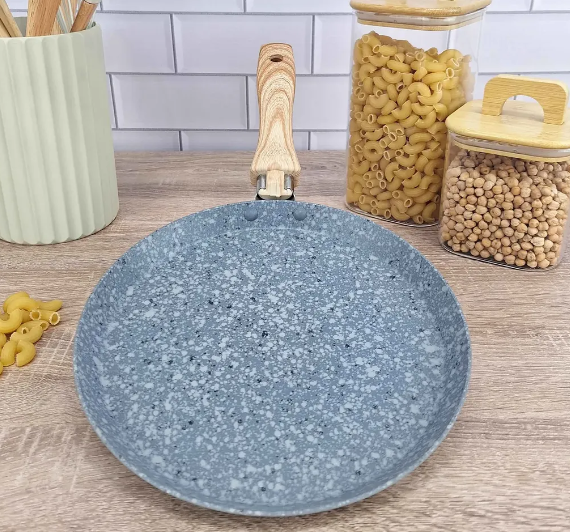 PANQUEQUERA DE ALUMINIO C/ANTIADHERENTE GRANITO DE 22CM