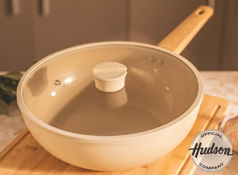 WOK CON TAPA DE ALUMINIO FORJADO 28 CM ANTIADHERENTE HARMONY - foto 5