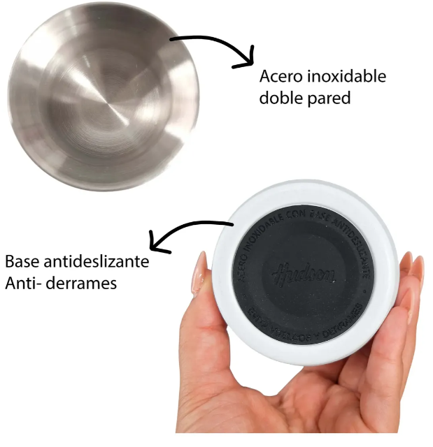 SET MATE ACERO INOX CON BOMBILLA VASO BLANCO (NUEVO) - foto 3