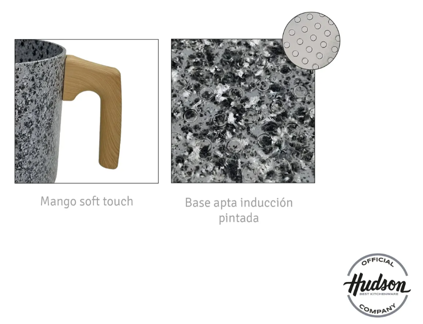 JARRO HERVIDOR DE ALUMINIO 14 CM ANTIADHERENTE GRANITO - foto 4